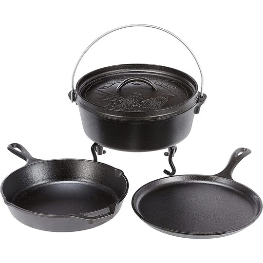 Lodge Cast Iron Wildlife Series 5-Piece Set, Color: Black, Count Lodge Cast Iron Wildlife Series 5-Piece Set, Color: Black, Count